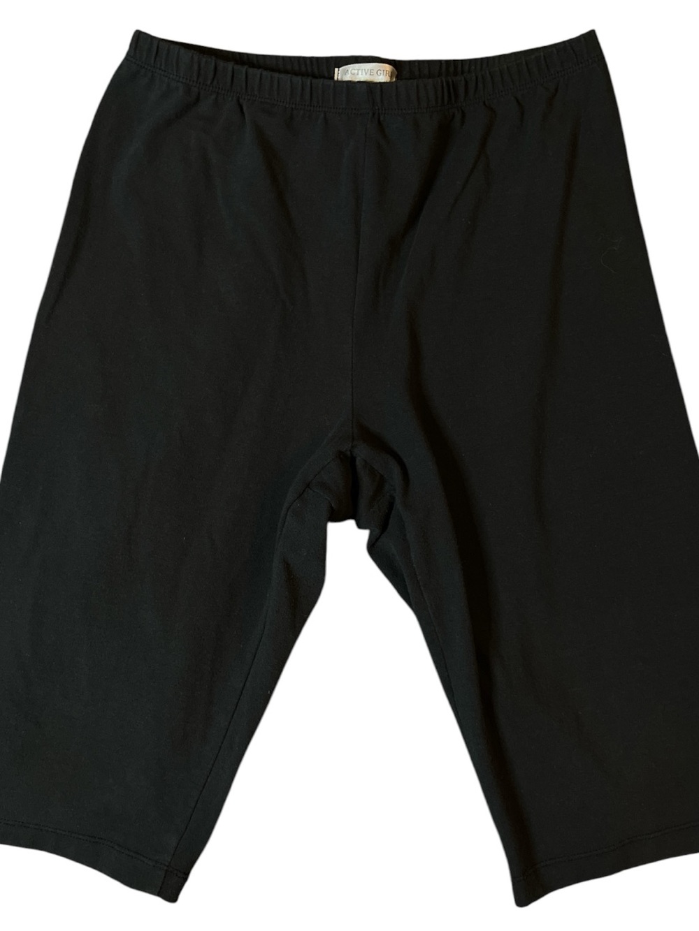 Active Girl Large (22x20) Black Athletic Stretch Bike Shorts